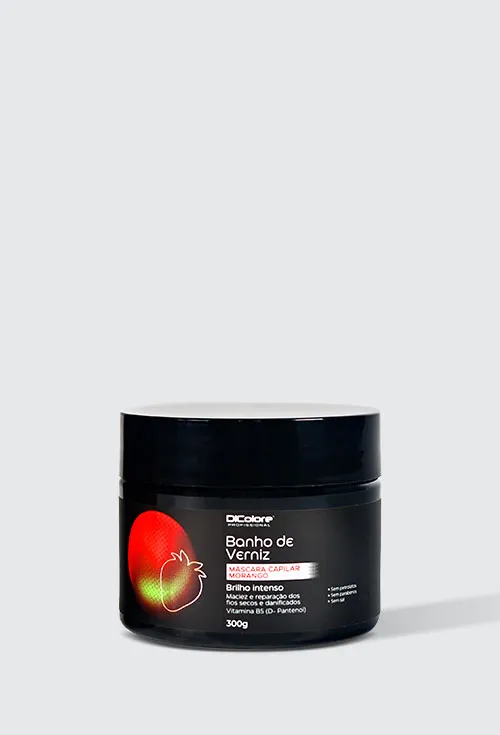 Banho de Verniz Máscara Capilar Morango
